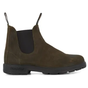 1615 Dark Olive Waxed Suede Boots