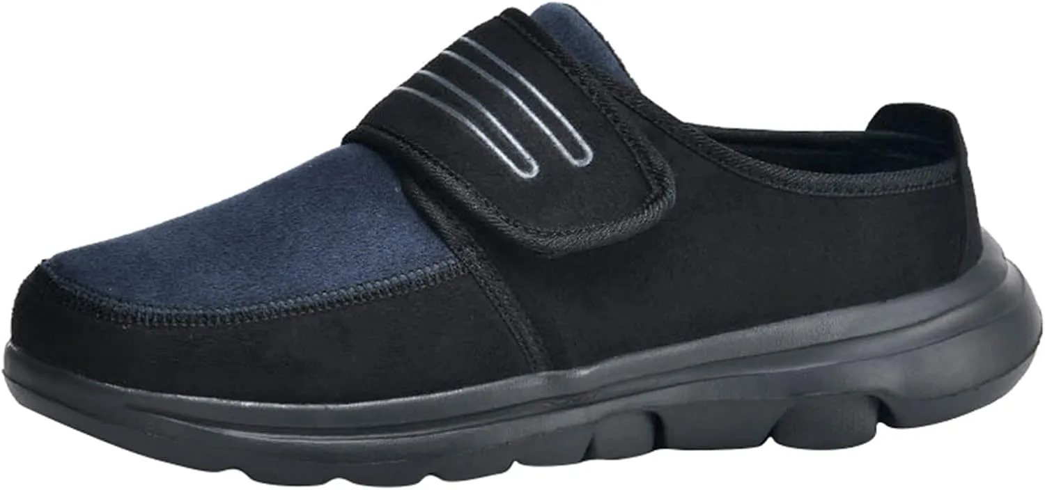2022 New Couple Men's Autumn and Winter Walking Lightweight Soft Sole Non Slip Cover Heel Mens Casual Slip on Shoes Wide Men'