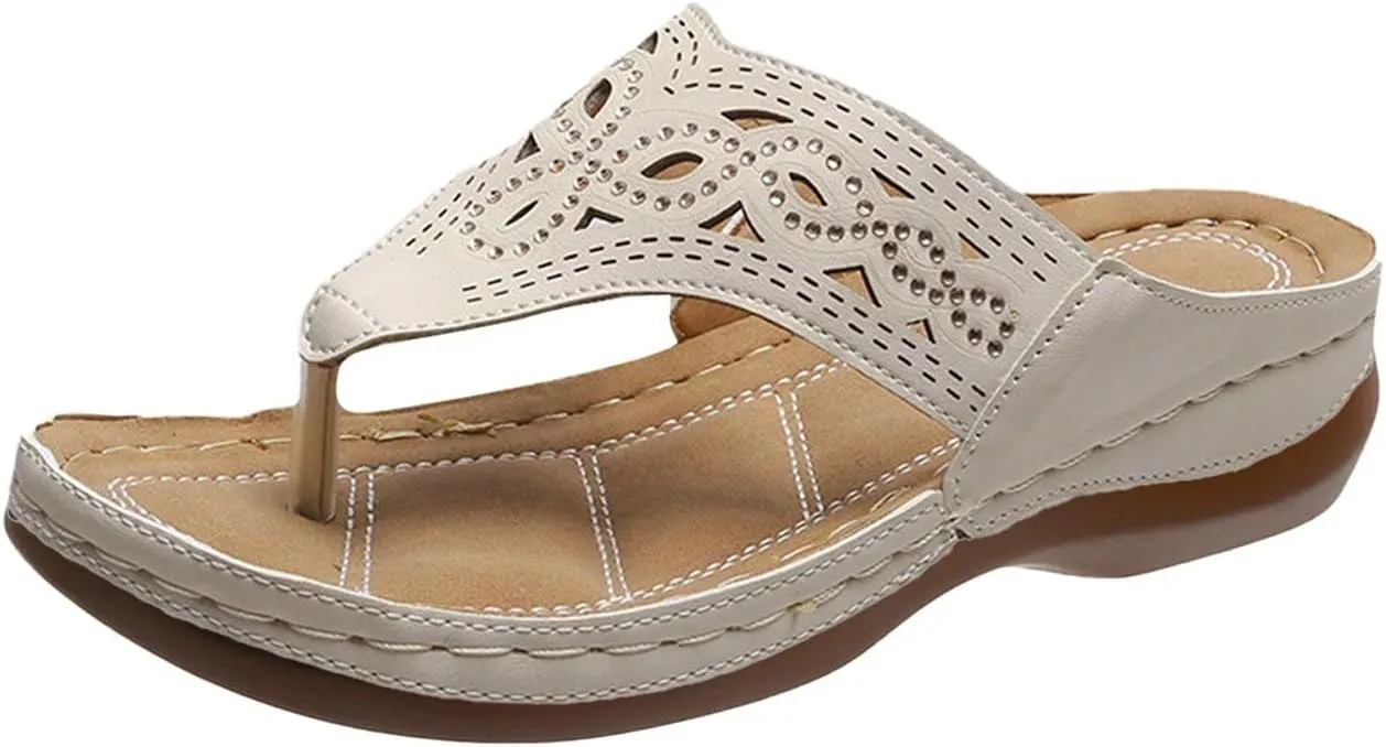 2025 Massage Orthopedic Flip Flops Comfort Orthotic Casual Women Sandals with Arch Support Shower Slippers