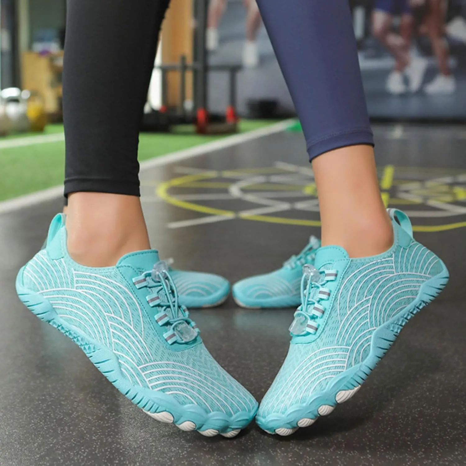 2025 Water Shoes for Women Men Lightweight Quick-Dry Athletic Hiking Footwear,Non-Slip Wide Toe Box Breathable Camping Footwear,Summer Gym Fitness Comfortable Barefoot Shoes