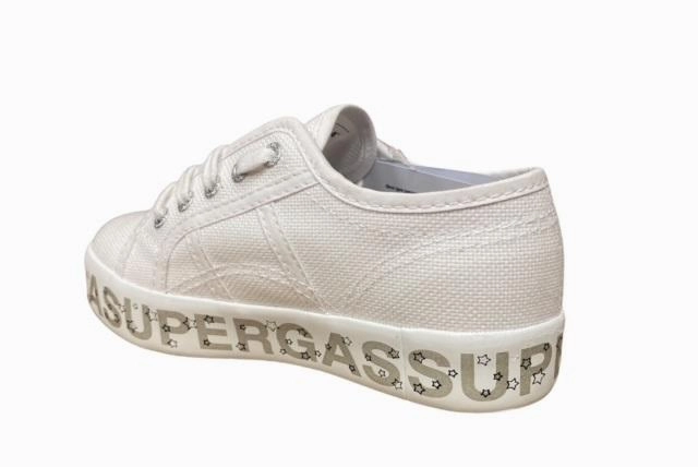 market - competitiveness Superga scarpa sneakers da bambina con zeppa Lettering Printed S81152W AC4 bianco