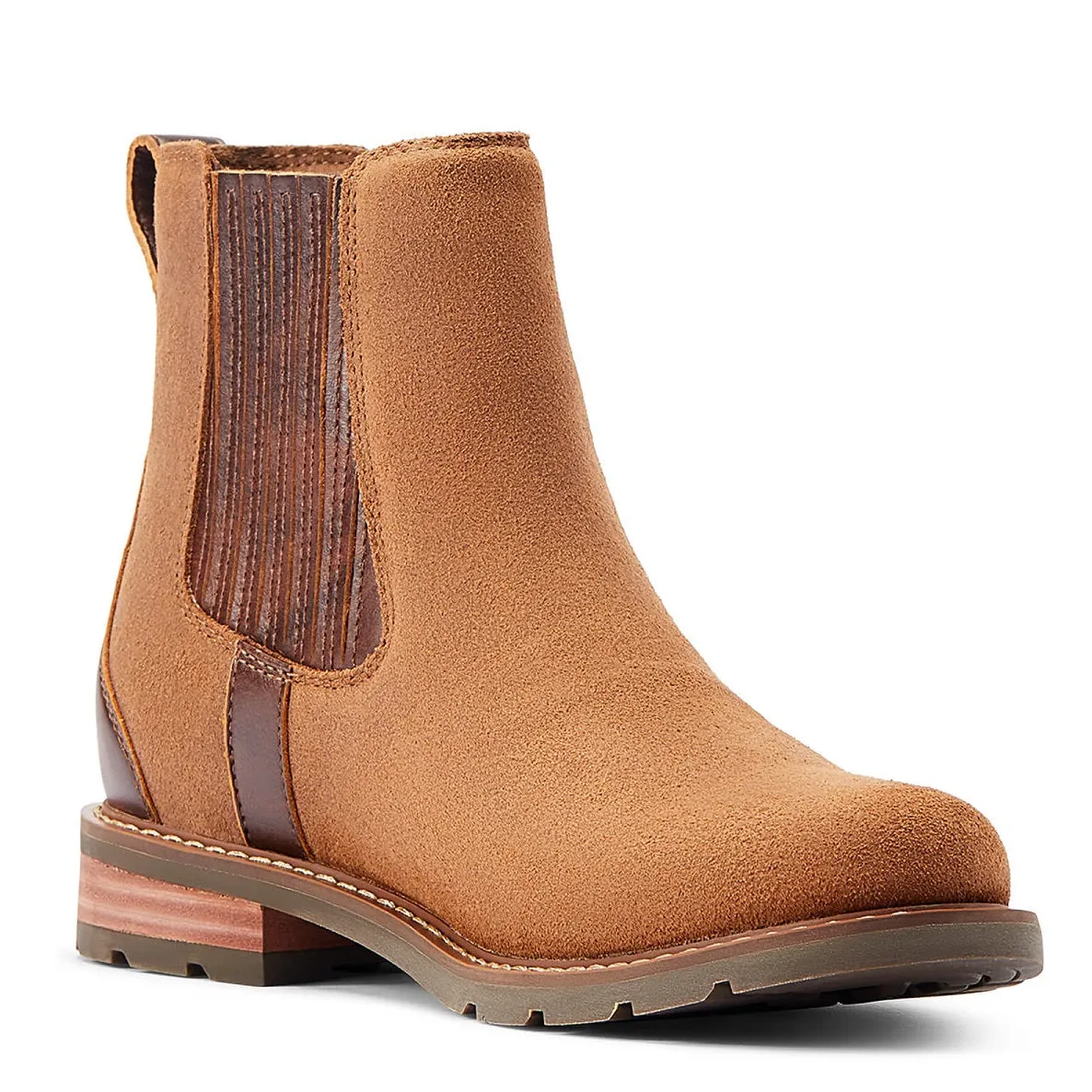 40% OFF - ARIAT Wexford H2O Waterproof Chelsea Boots - Womens - Saddle Suede - Sizes: UK 5.5