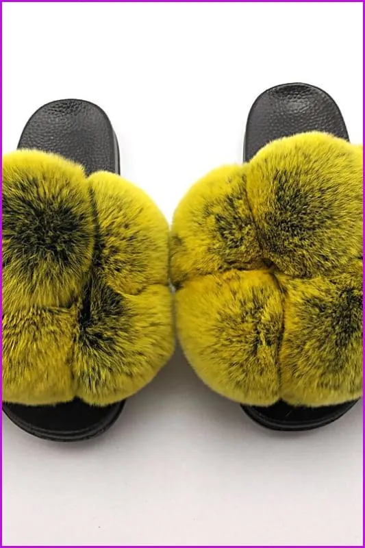 {5-7 days wait for make} New Fluffy Rabbit Balls Slides F838
