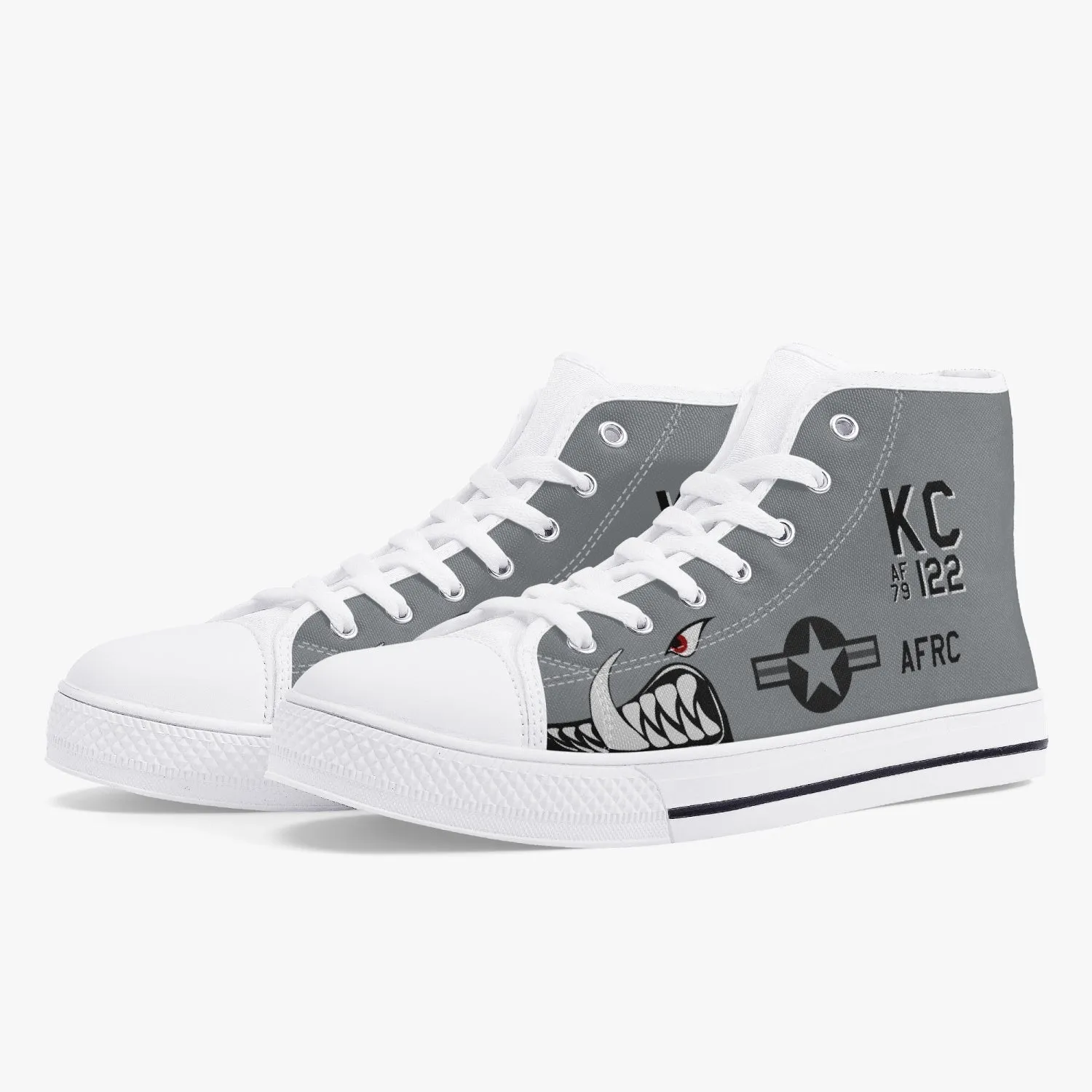A-10 "KC Hawgs" High Top Canvas Shoes