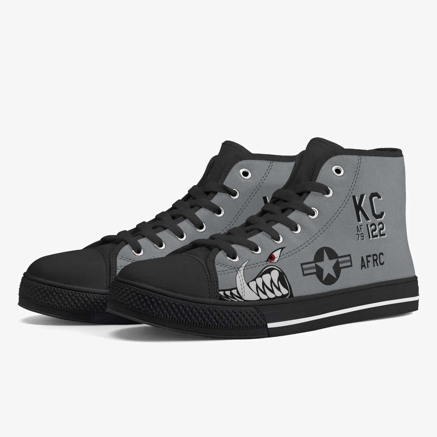 A-10 "KC Hawgs" High Top Canvas Shoes