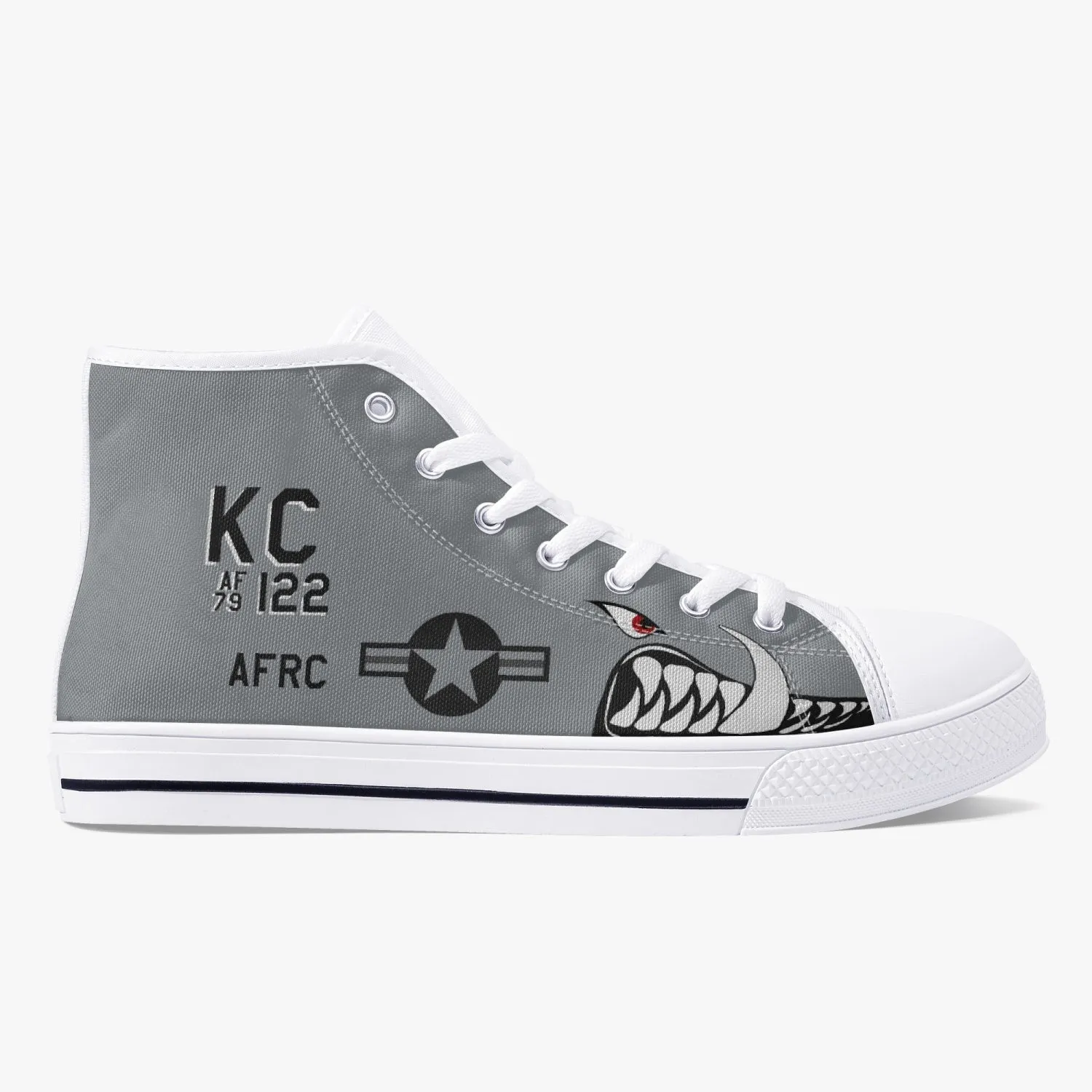 A-10 "KC Hawgs" High Top Canvas Shoes