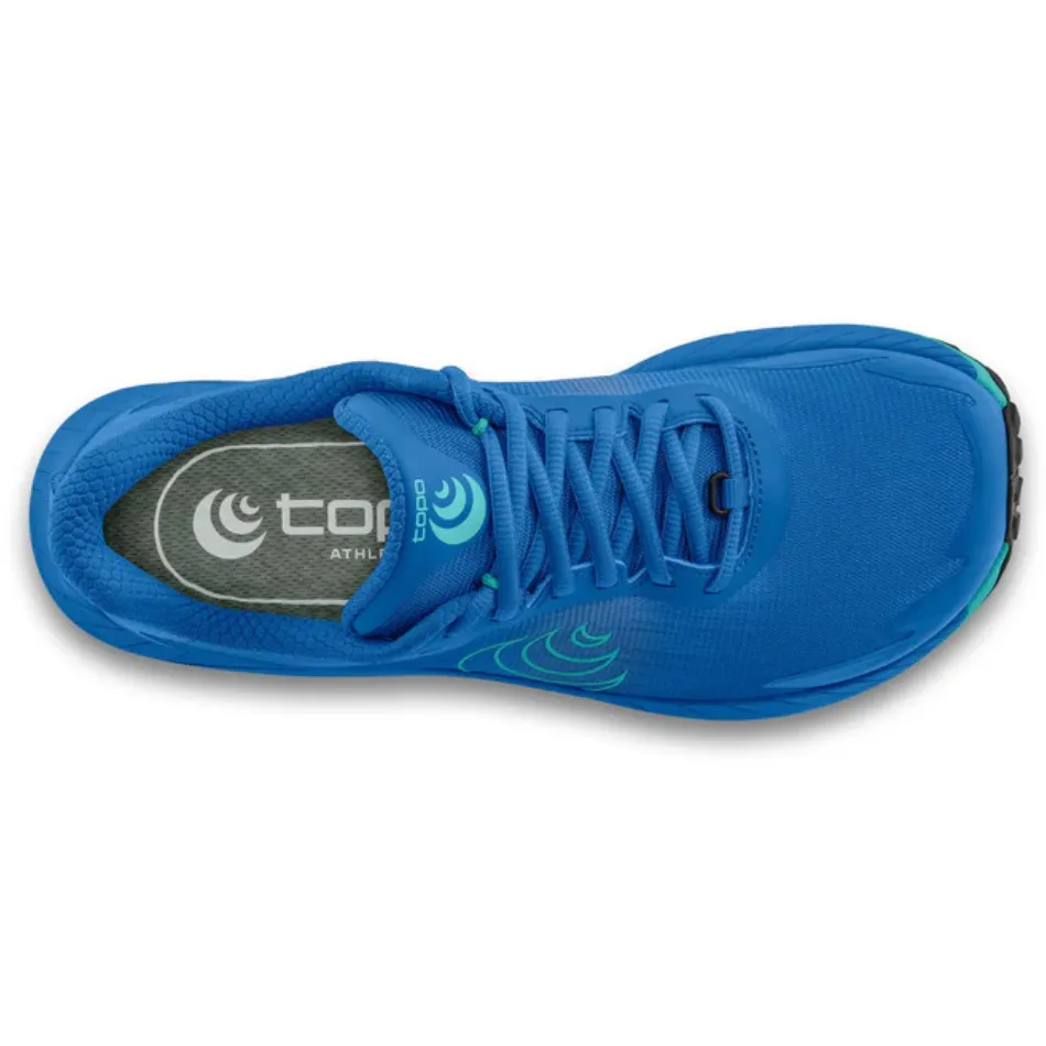 Topo Women's MTN Racer 4 Trail Running Shoes in Blue AW25 Motion Control Technology Enhanced Mobility
