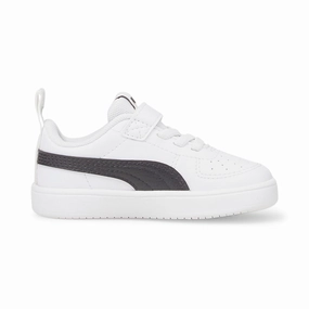 Puma scarpa Sneakers da bambino con velcro Rickie AC   Inf 384314 03 bianco-nero zipper - closure shoes Energy Lift