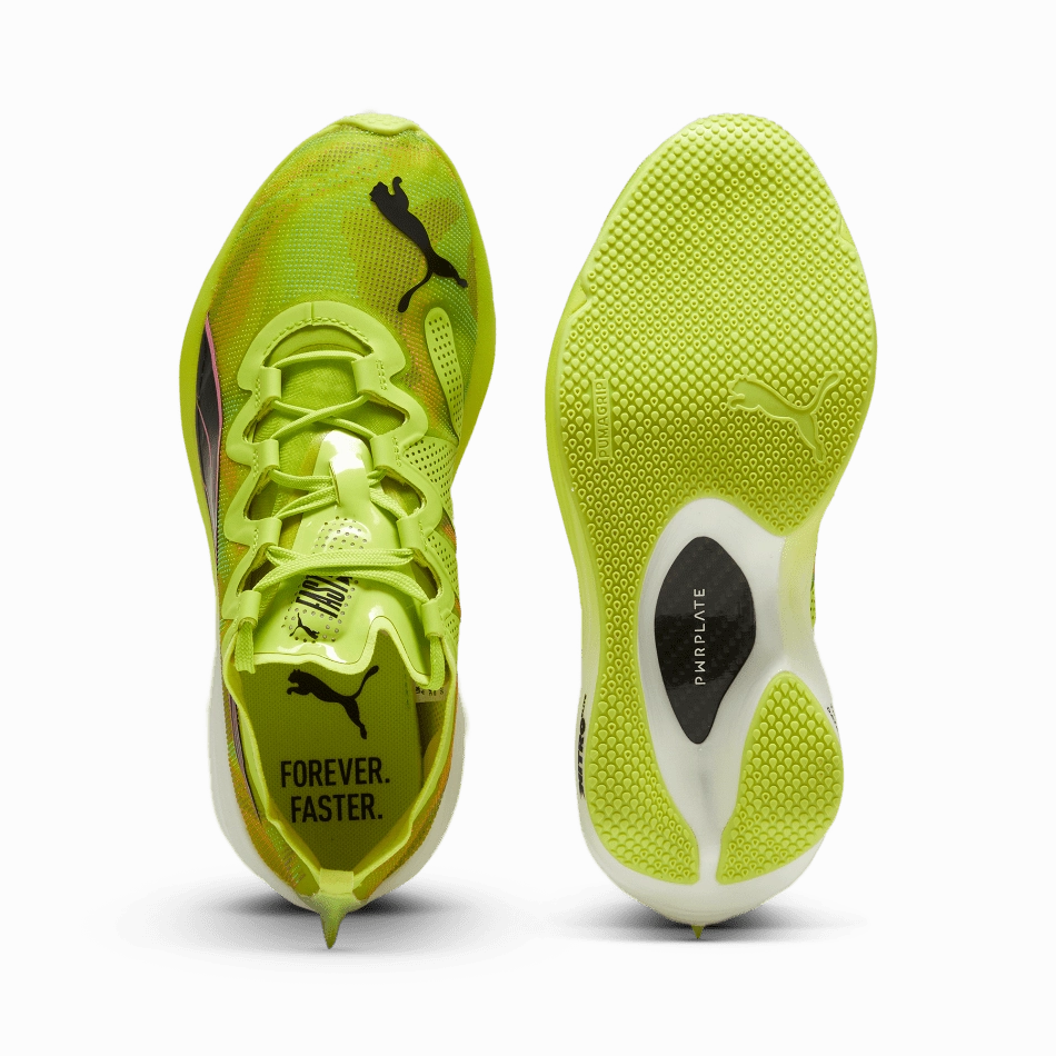 Aero Curved Heel Puma Fast-FWD Nitro Elite Psychedelic Rush Women's  Running Shoes SS24 Lime Pow-Puma Black-Poison Pink