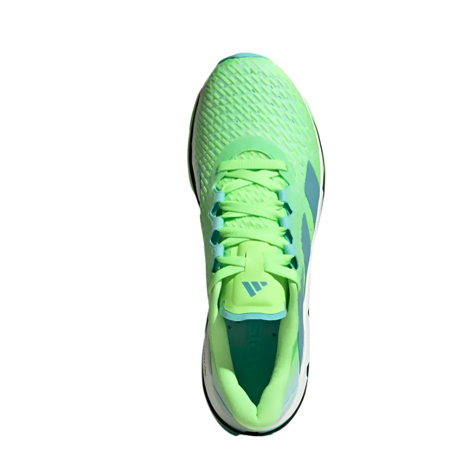 Adidas Men's Adistar BYD Running Shoes in Lime Burst/Mint Ton/Flash Aqua AW25 Molded Chassis