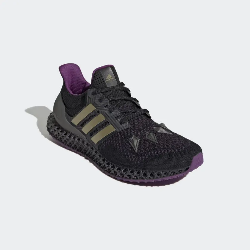 suede upper Adidas Ultra 4D Black Panther Men's Primeknit Running Trainers HQ0949