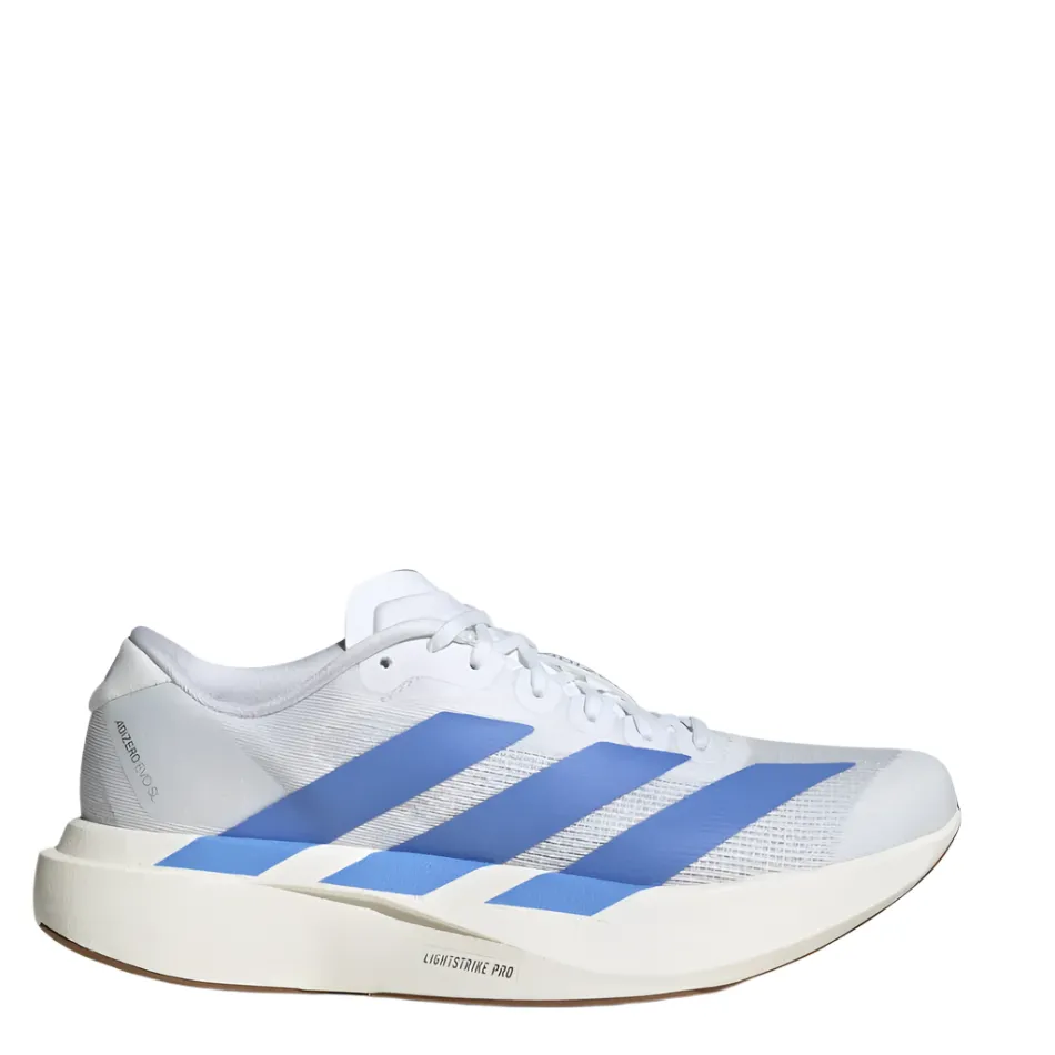 Adidas Women's Adizero Evo SL Running Shoes in FTWR White/Blue Fusion/Off White AW25 Training Use