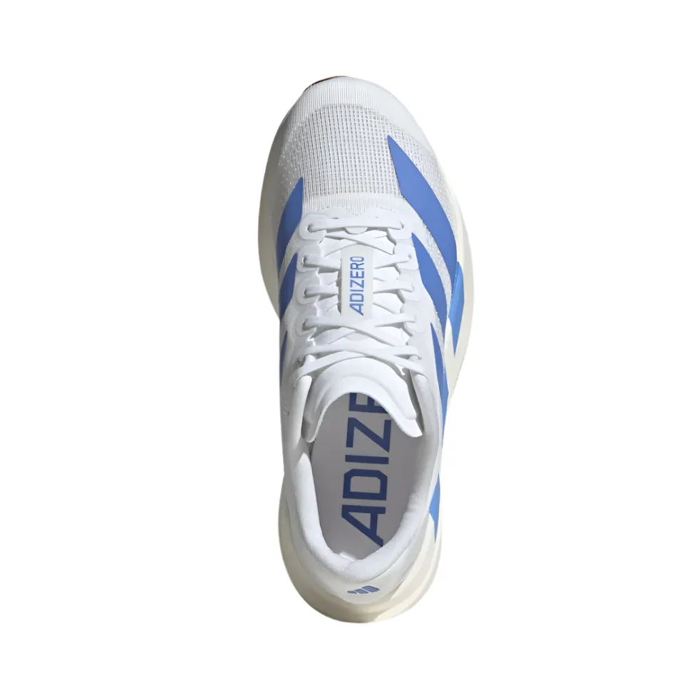 Responsive Look Adidas Women's Adizero Evo SL Running Shoes in FTWR White/Blue Fusion/Off White AW25