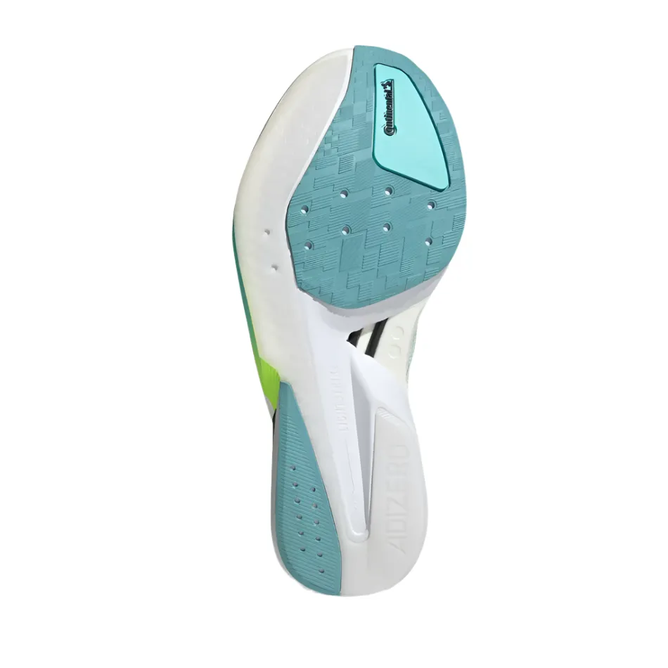 Multi Surface Adidas Women's Boston 13 Running Shoes in Semi Flash Aqua/Zero Metalic/Lucid Lemon AW25