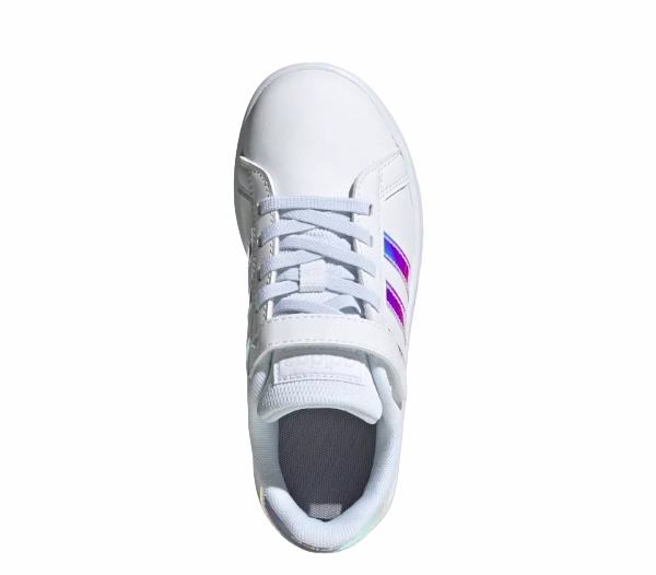 trend - following shoes Enhanced arch support Adidas Grand Court sneakers da bambina e ragazza FW1275 white