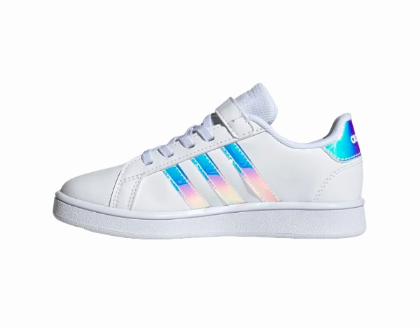 Adidas Grand Court sneakers da bambina e ragazza FW1275 white High Durability brand - image