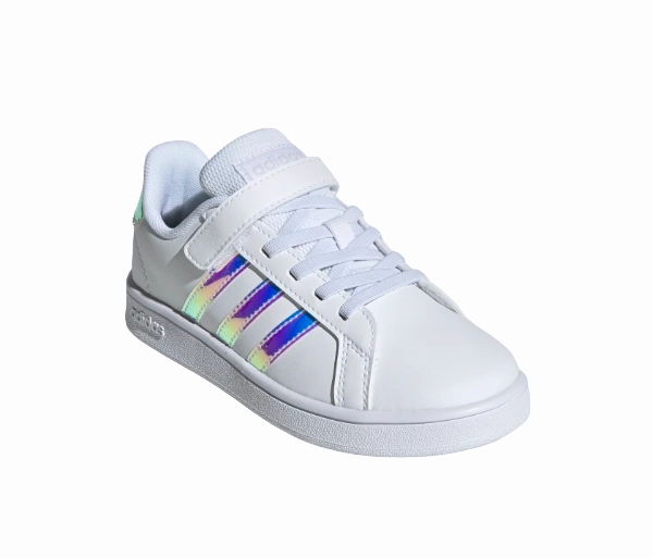 Adidas Grand Court sneakers da bambina e ragazza FW1275 white All terrain Anti Wrinkle