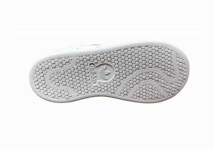 Adidas Original scarpa da bambino con strappo Stan Smith CF I BZ0520 bianco-verde sustainable running wear