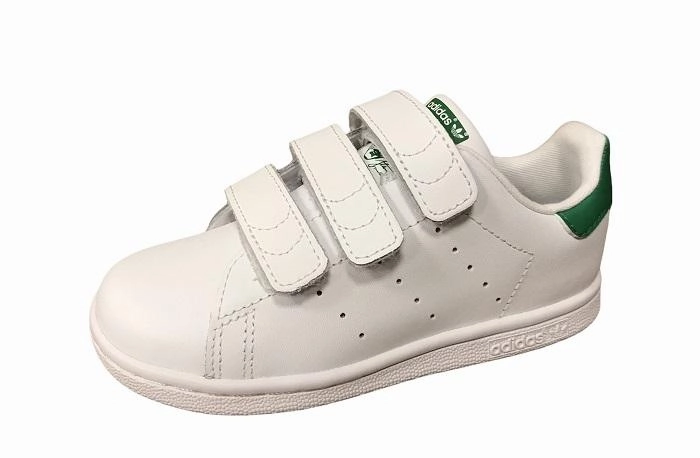 Adidas Original scarpa da bambino con strappo Stan Smith CF I BZ0520 bianco-verde for exercise Comfortable Arch