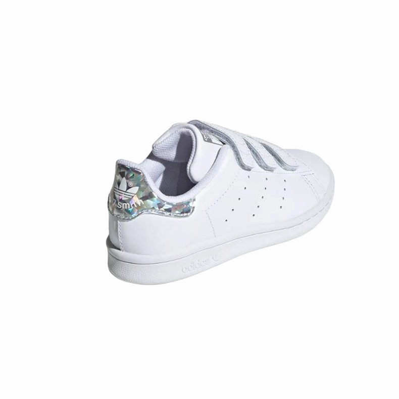 bright - colored shoes supportive synthetic shoes Adidas Originals scarpa sneakers da bambina Stan Smith CF I EE8485 bianco