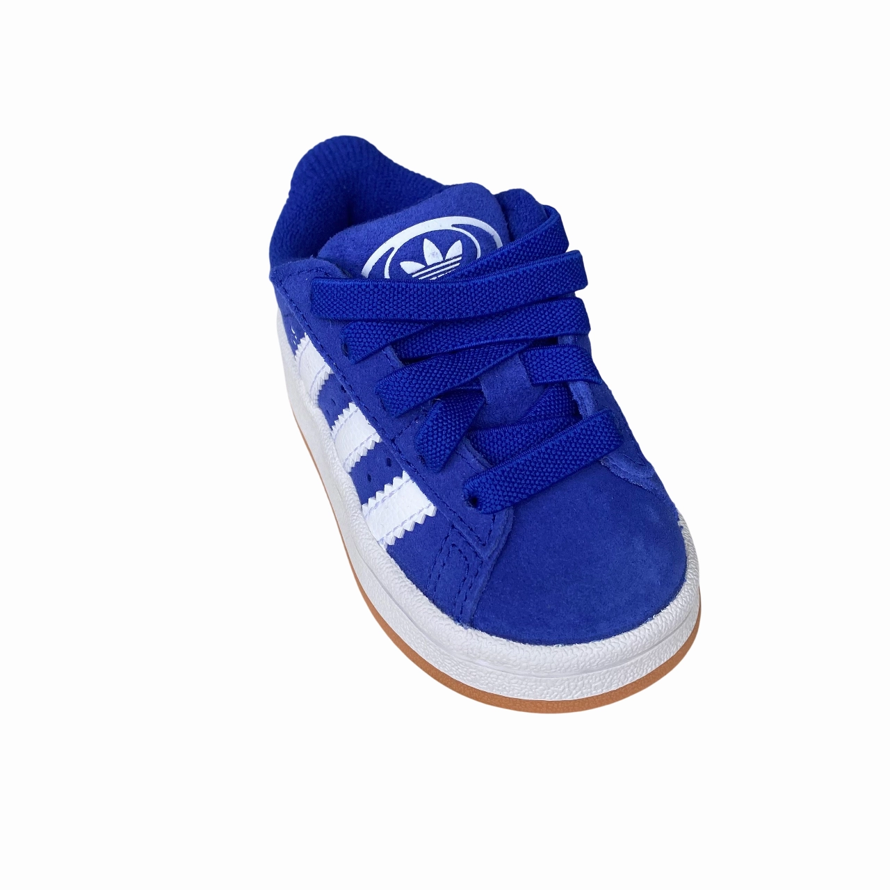 Adidas Originals scarpa sneakers da bambino con strappo e laccio elastico Campus 00s JR5787 blu-bianco EVA sole adult running wear