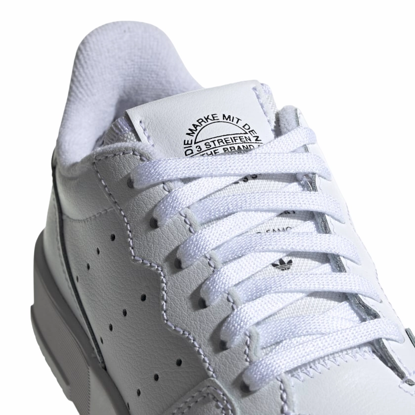 Adidas Originals scarpa sneakers da bambino Supercourt C EG0411 bianco Tensile Lacing Running Goals