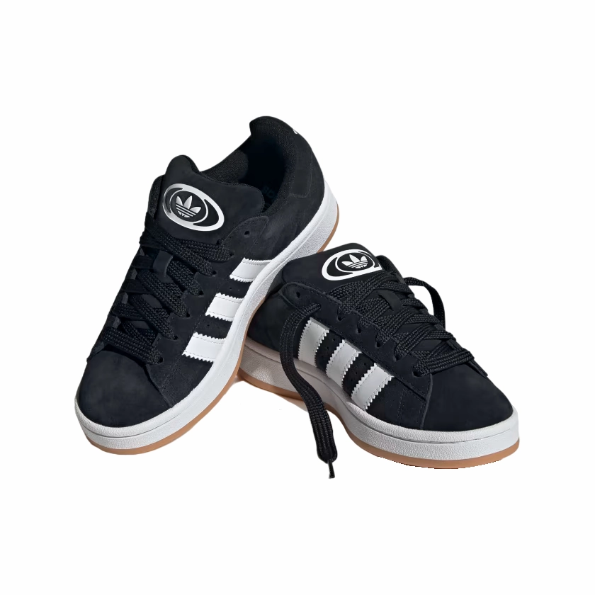 Adidas Originals scarpa sneakers da ragazzi Campus 00s HQ6638 nero-bianco 3D Curved Grooves All - ability