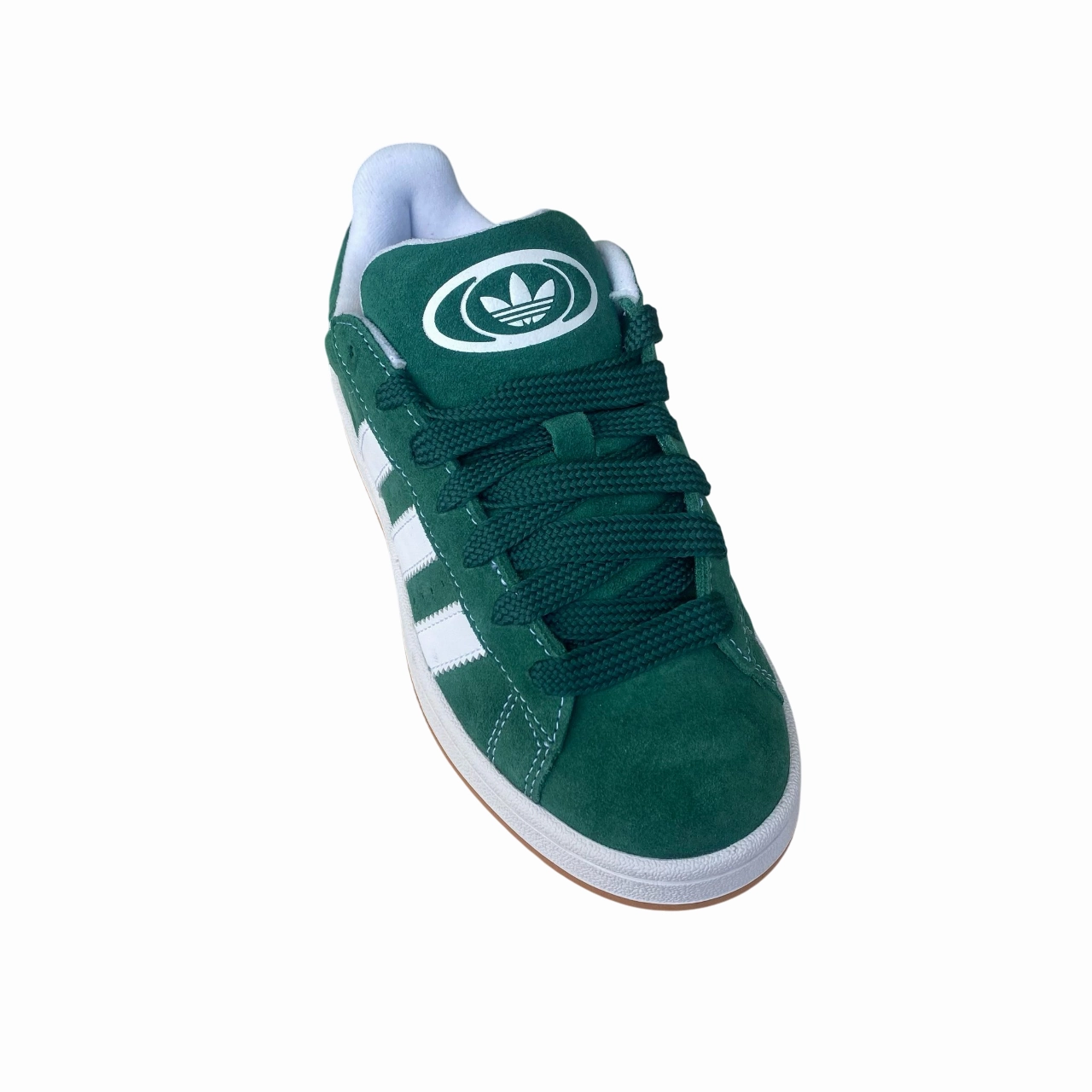 Microfiber Lace Loops Adidas Originals scarpa sneakers da ragazzi Campus 00s IH7492 verde-bianco