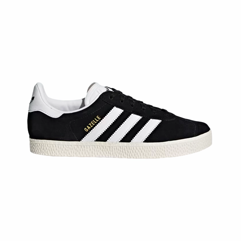 Adidas Originals scarpa sneakers da ragazzi Gazelle BB2502 nero Synthetic Overlay Snug Heel Lock