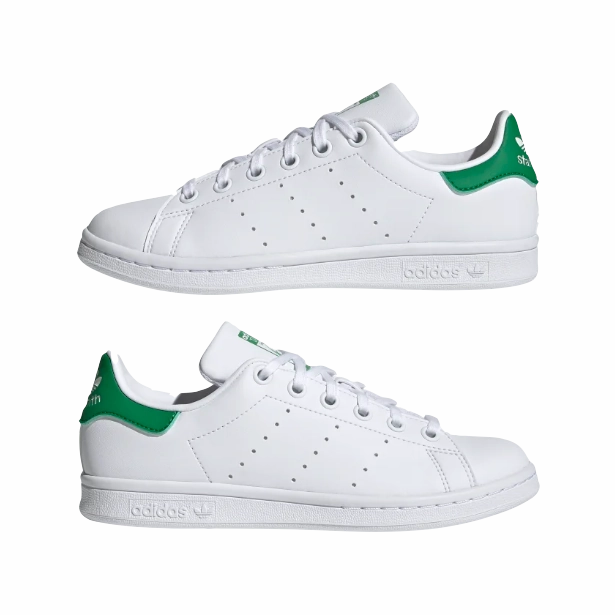 Adidas Originals scarpa sneakers da ragazzi Stan Smith FX7519 bianco-verde Compression Resistant Mesh streamlined - feature shoes