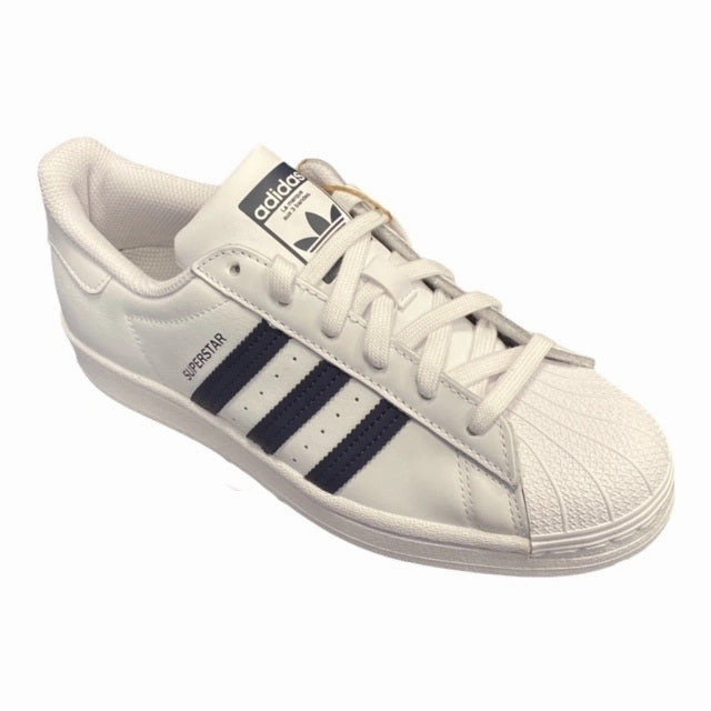 Rubber Traction Outsole Adidas Originals scarpa sneakers da ragazzi Superstar GY3358 bianco-blu
