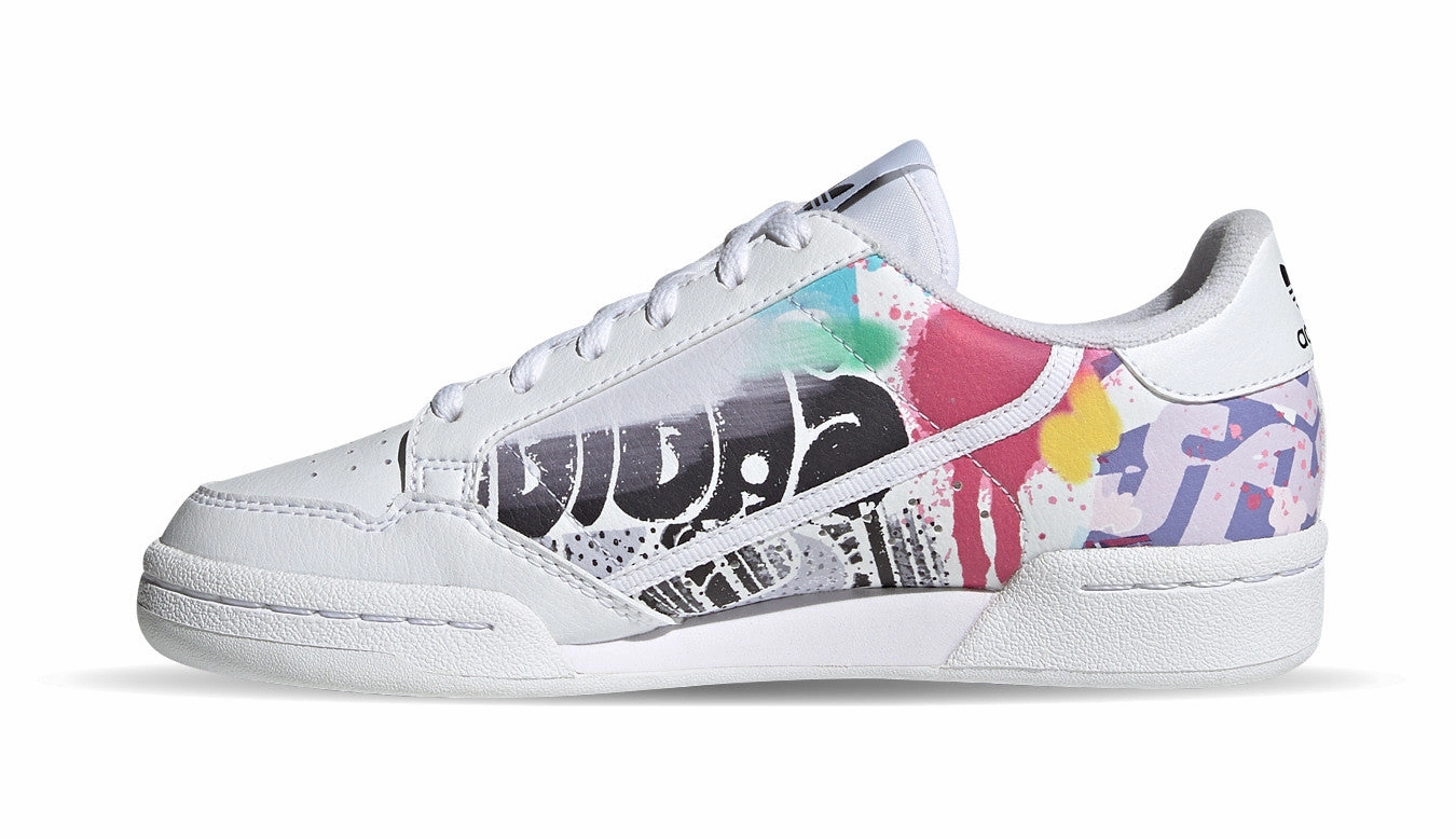 Adidas Originals scarpa sneakers da ragazzo Continental 80 EE6484 bianco Oxygenation Technology Quick Dry Inner Sleeve