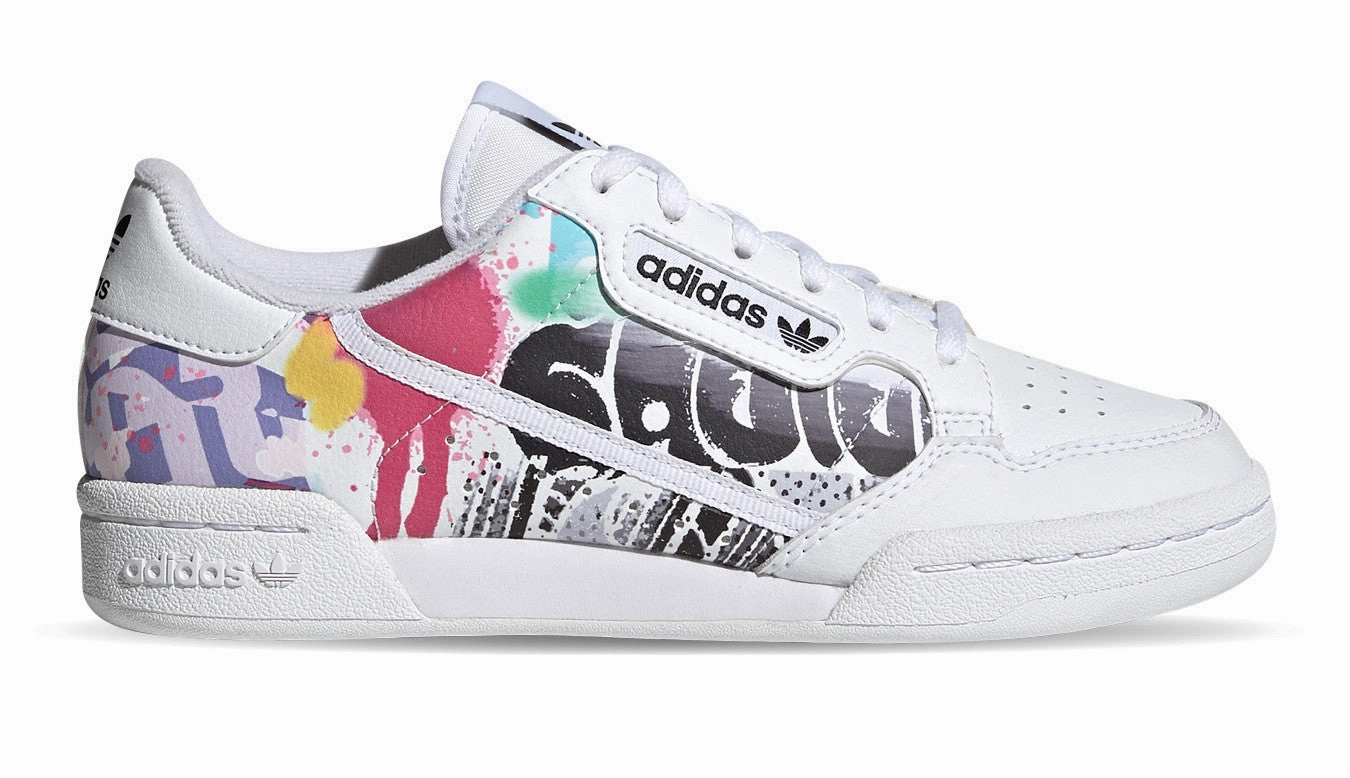 running for family bonding regional - themed running shoes Adidas Originals scarpa sneakers da ragazzo Continental 80 EE6484 bianco