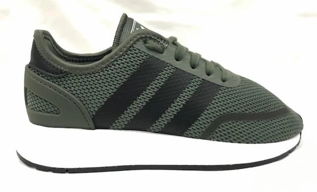 appliqued running option Water resistant coating Adidas Originals scarpa sneakers da ragazzo N-5923 J B37146 verde