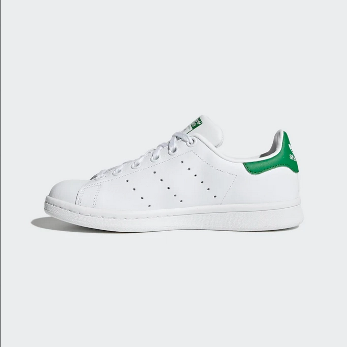 Adidas Originals scarpa sneakers junior unisex Stan Smith M20605 bianco verde Quick Dry Liner