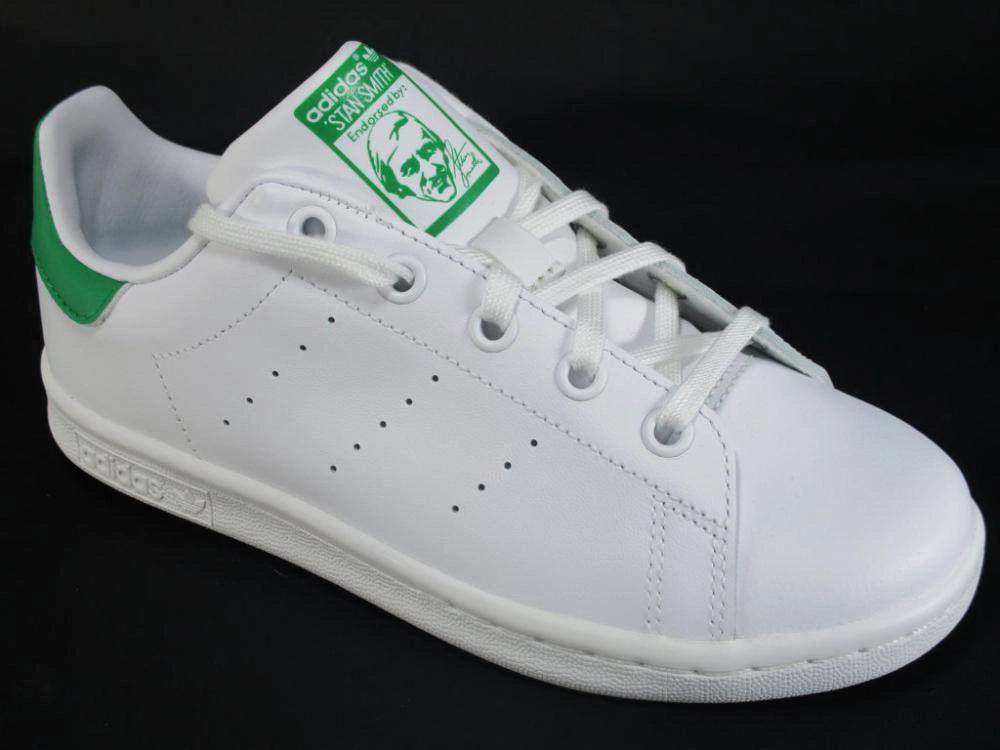 running in private tracks shoes Vibration Dampening Layer Adidas Originals scarpa sneakers per ragazzi Stan Smith BA8375 bianco-verde