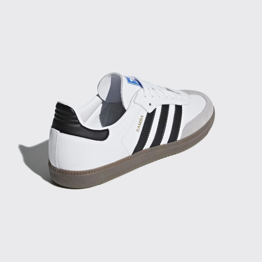 Adidas Samba OG Men's White Trainers B75806 breathable - lining shoes