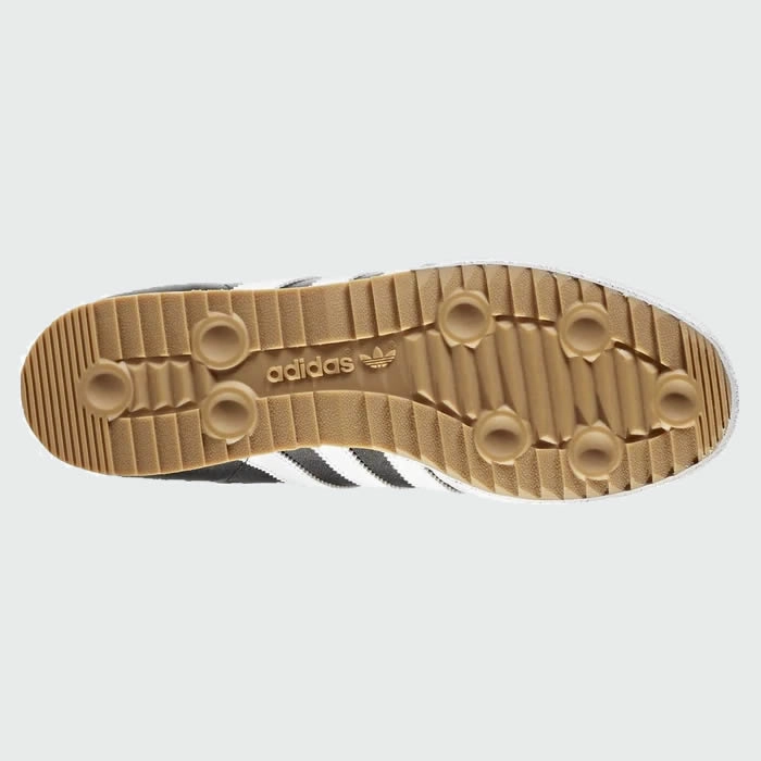 adidas Samba Super Men's Black Leather Trainers 019099 Easy   To   Clean