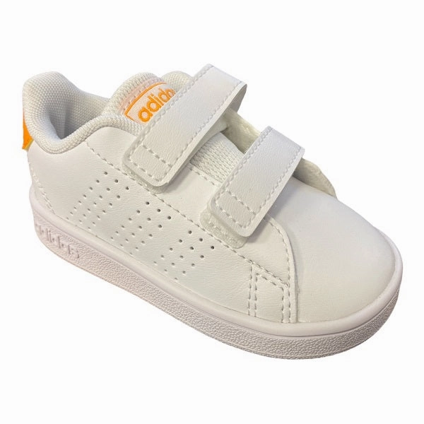 Durable Rubber Hydraulic Absorption Adidas scarpa da bambino con strappo Advantage CF I GW0452 bianco arancione