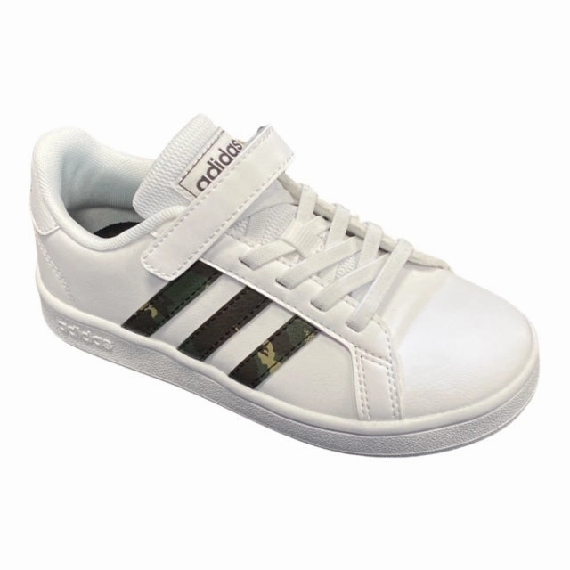 Adidas scarpa da ginnastica da bambini Grand Court EL C GZ1085 white-camu Streamlined Design Focus - boosting