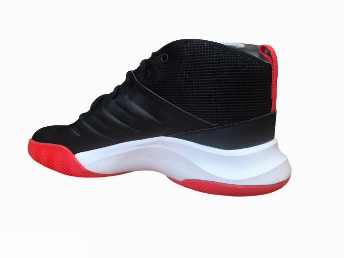 Adidas scarpa da pallacanestro da ragazzo Ownthegame K Wide EF0309 nero rosso Shock   Absorbing Technology