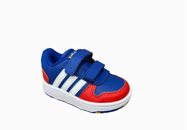 men's shoe style tie - dye - design shoes Adidas scarpa sneakers da infante Hoops 2.0CMF I FY9445 blu-rosso-bianco