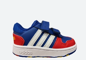 Adidas scarpa sneakers da infante Hoops 2.0CMF I FY9445 blu-rosso-bianco Compression Fit