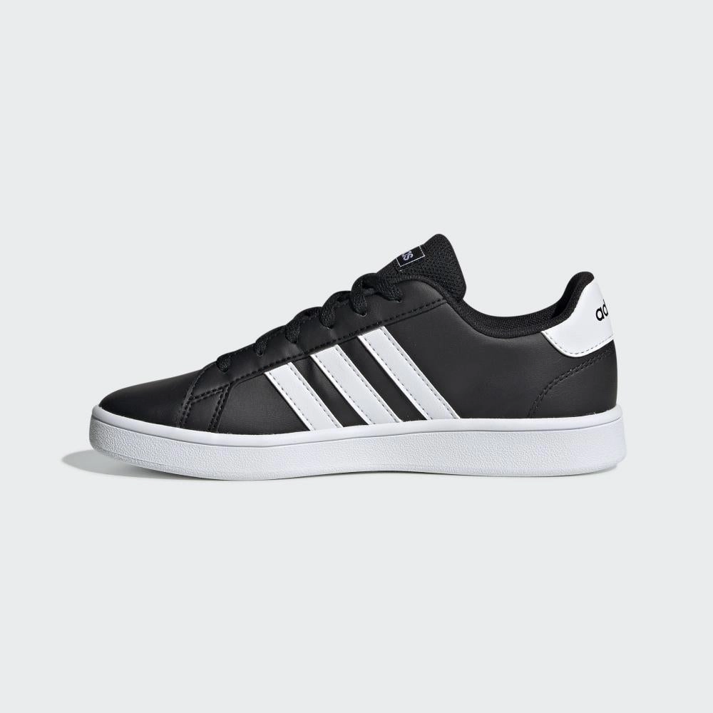 Adidas scarpa sneakers da ragazzi Grand Court K EF0102 nero-bianco Heel cradle city shoes