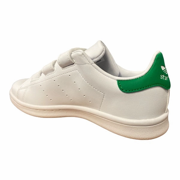 Zip - up Adidas sneakers con strappo da bambino Stan Smith CF C FX7534 white-green