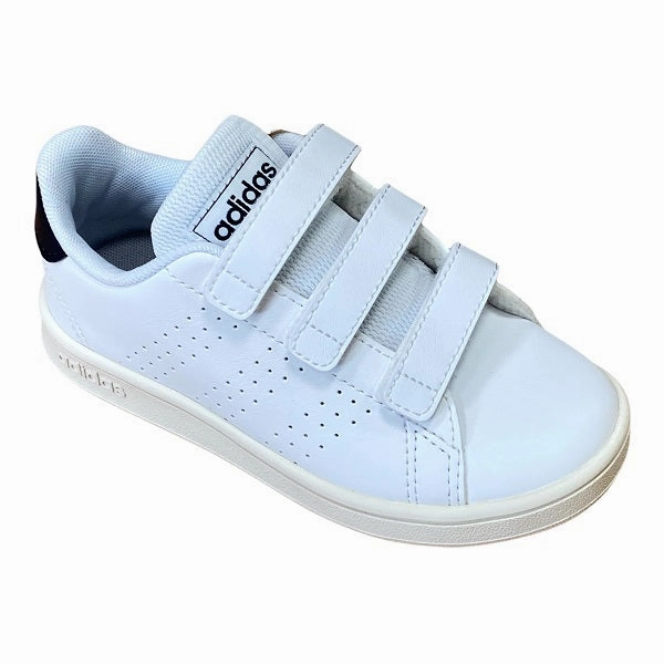 Enhanced Toe Protection aerobic exercise shoe suitability Adidas sneakers da bambino con strappo Advantage C FW2589 bianco-blu inchiostro