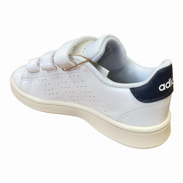 Adidas sneakers da bambino con strappo Advantage C FW2589 bianco-blu inchiostro Fabric Energy Retention Core