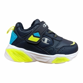 running in a fixed bridge area shoes Pressure Zoned Cushioning Champion scarpa da ginnastica da bambino con luci Wave S32130 CHA BS501 NNY blu