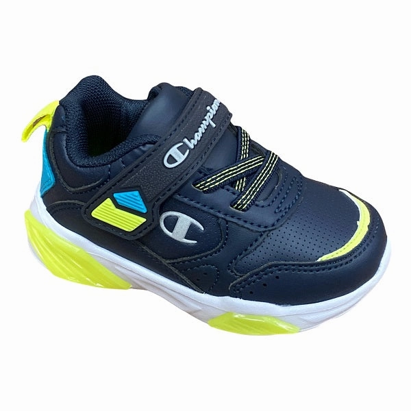Champion scarpa da ginnastica da bambino con luci Wave S32130 CHA BS501 NNY blu Moisture control