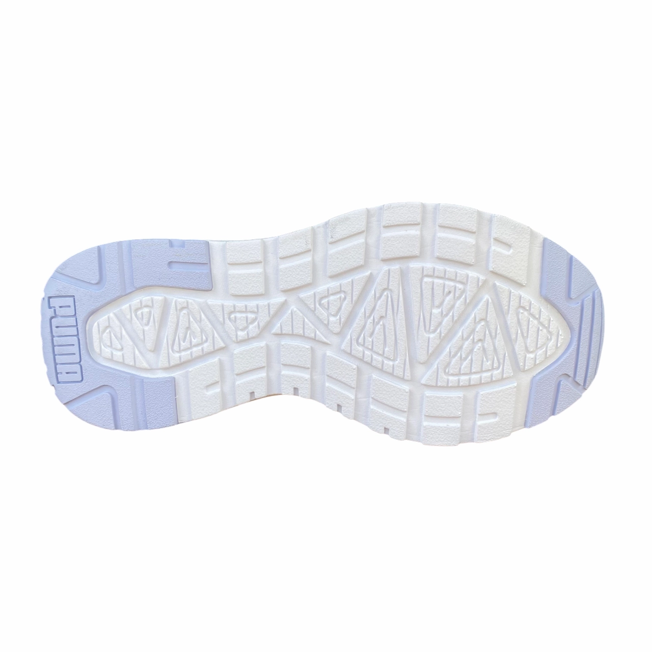 running in a drawbridge area shoes Micro Grooved Traction Pattern Puma scarpa sneakers da ragazza Trinity Lite Blurry 402265-01 bianco-malva